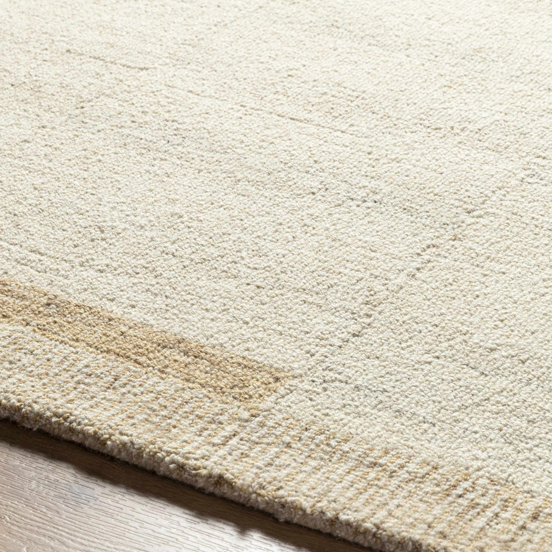 Max Modern Abstract Beige Hand Tufted Wool Area Rug - The Rug Decor