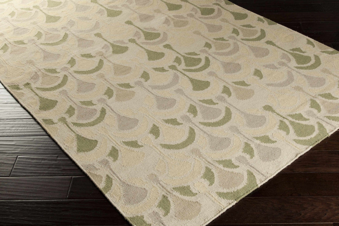 Mayesville Hand Woven Modern Style Beige And Olive Area Rug - The Rug Decor