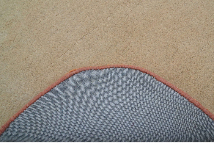 Maze Custom Made Modern Design Beige Hand Tufted Wool Rug - The Rug Decor