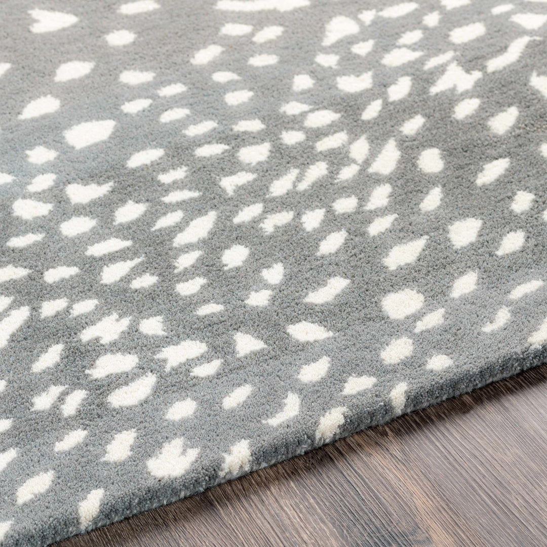 Amberley Gray And Ivory Modern Style Hand Tufted Area Rug