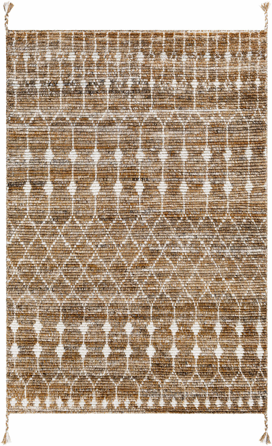 Mccombs Modern Geometric Brown & Ivory Area Rug