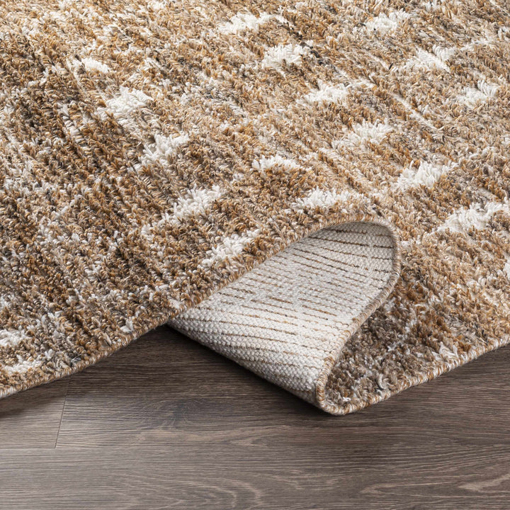 Mccombs Modern Geometric Brown & Ivory Area Rug