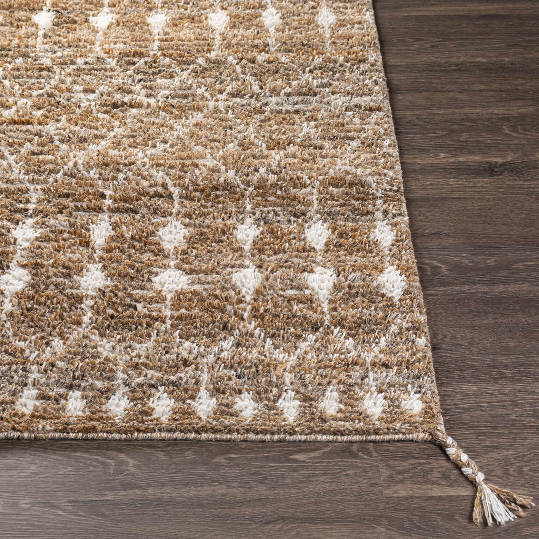 Mccombs Modern Geometric Brown & Ivory Area Rug