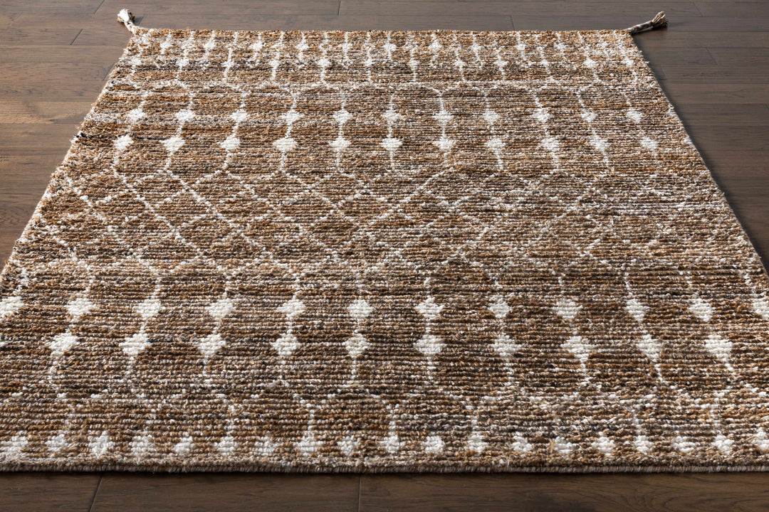 Mccombs Modern Geometric Brown & Ivory Area Rug