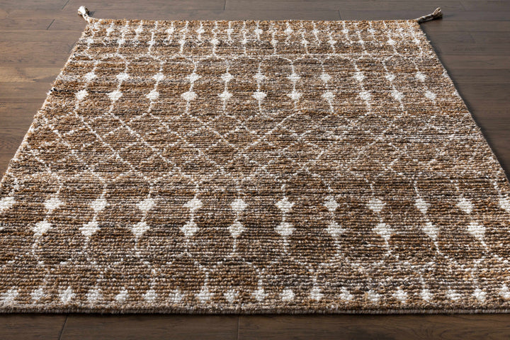 Mccombs Modern Geometric Brown & Ivory Area Rug