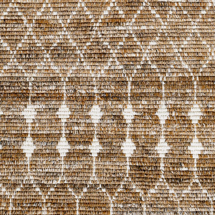Mccombs Modern Geometric Brown & Ivory Area Rug