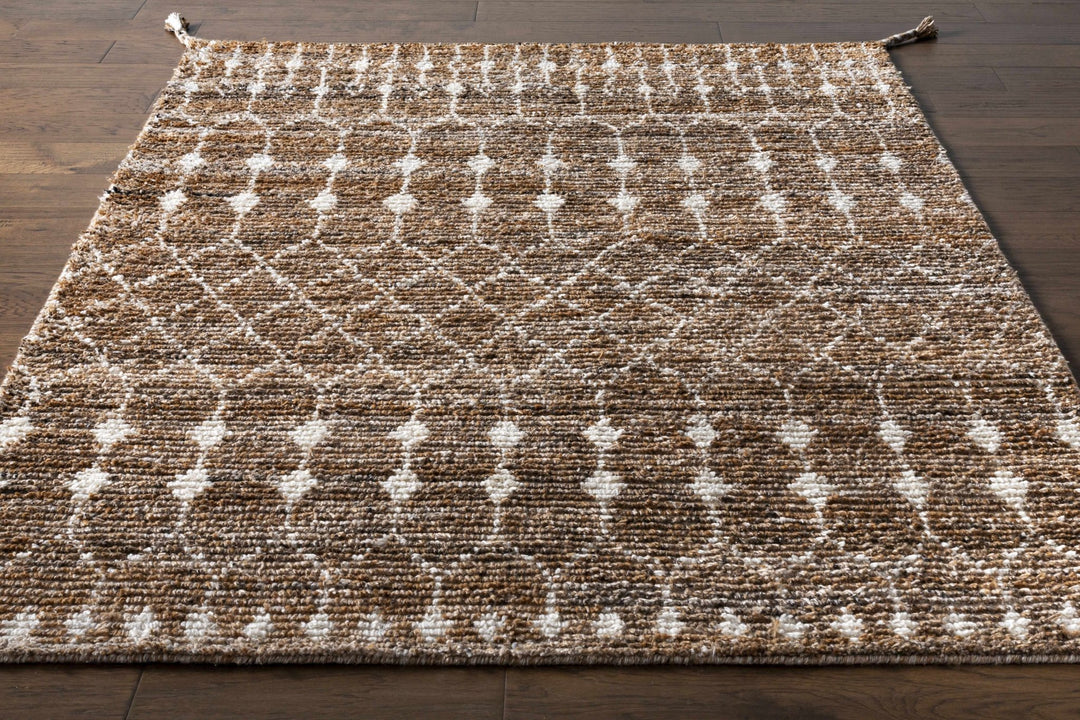 Mccombs Modern Geometric Brown & Ivory Area Rug - The Rug Decor