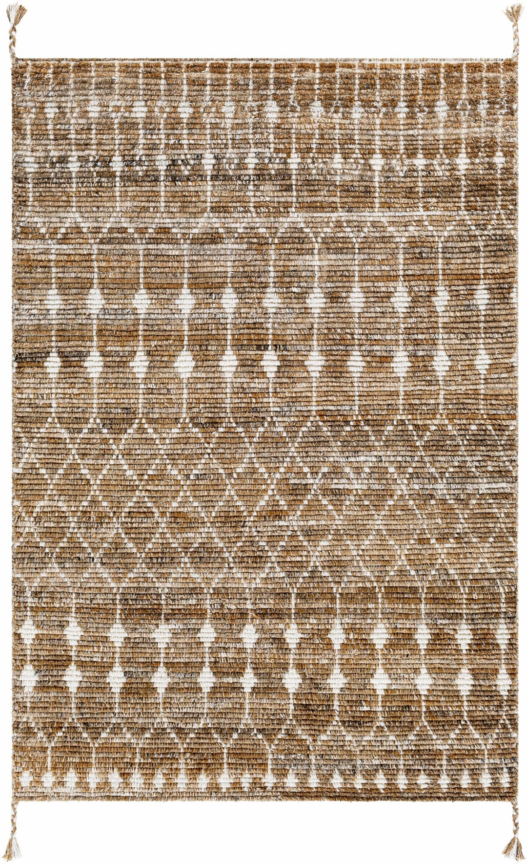 Mccombs Modern Geometric Brown & Ivory Area Rug - The Rug Decor