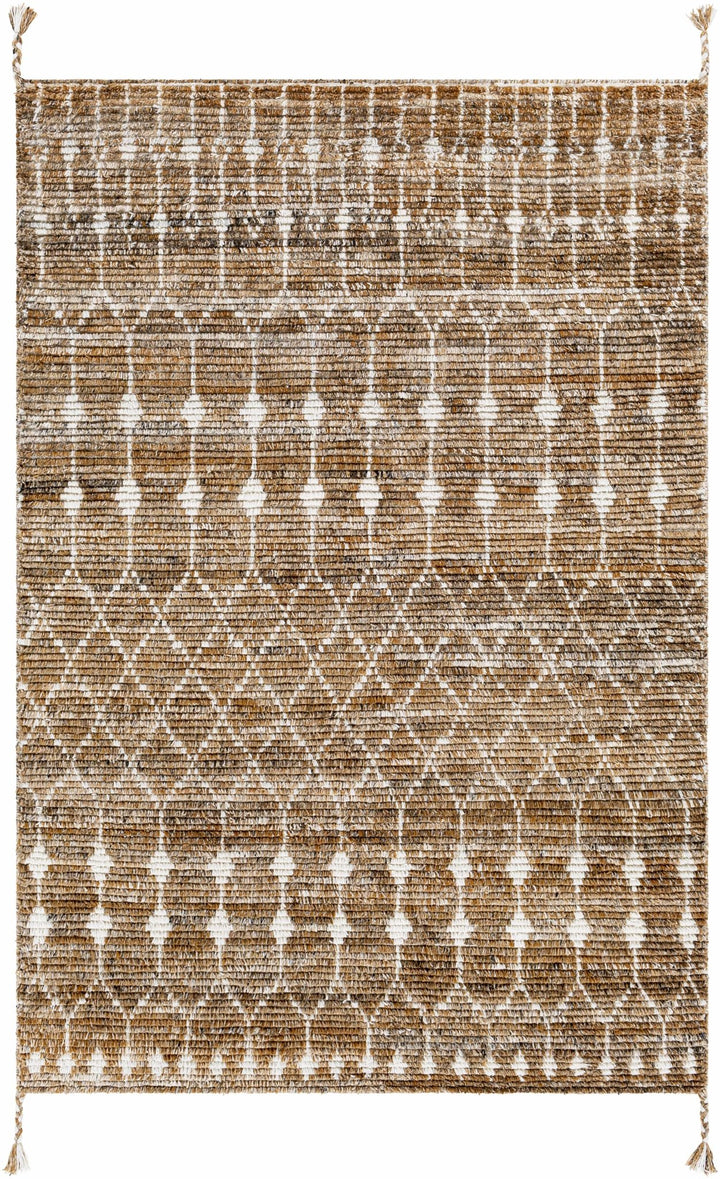 Mccombs Modern Geometric Brown & Ivory Area Rug - The Rug Decor