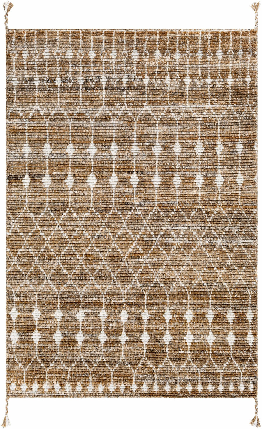 Mccombs Modern Geometric Brown & Ivory Area Rug - The Rug Decor