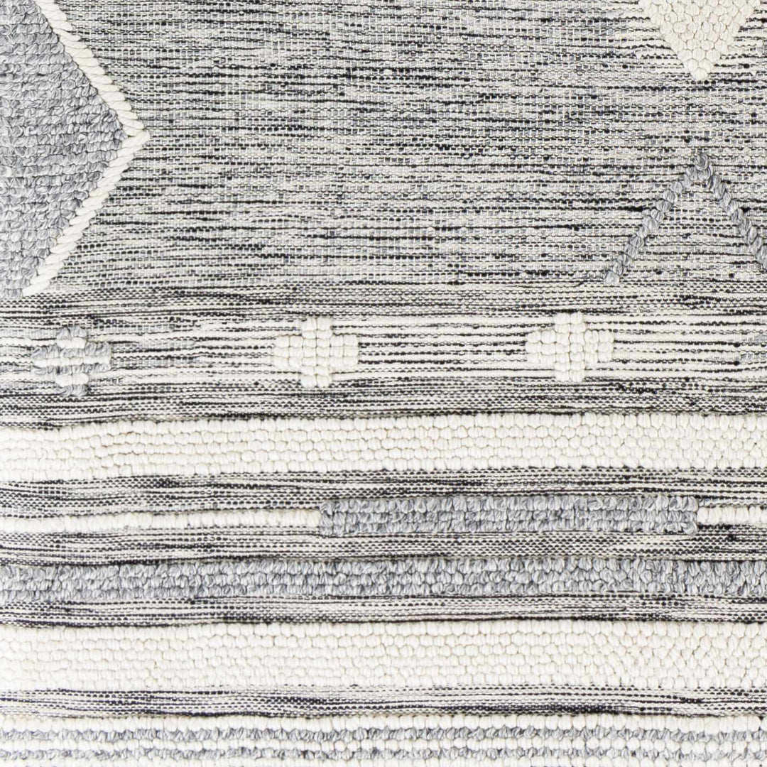 Mcdonald Contemporary Geometrical Gray And Ivory Rug - The Rug Decor