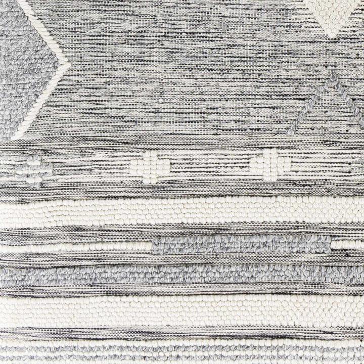 Mcdonald Contemporary Geometrical Gray And Ivory Rug - The Rug Decor