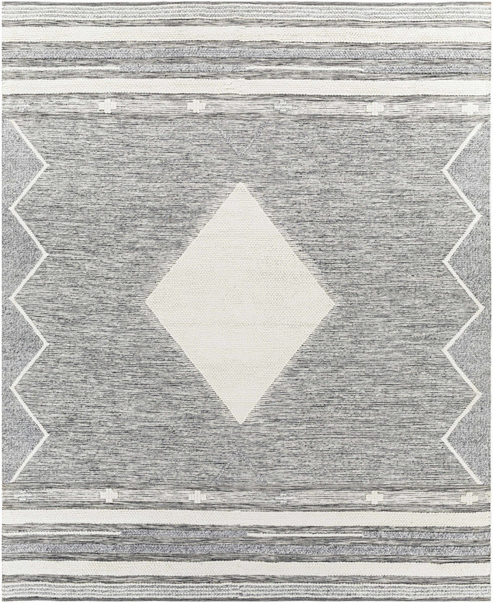 Mcdonald Contemporary Geometrical Gray And Ivory Rug - The Rug Decor