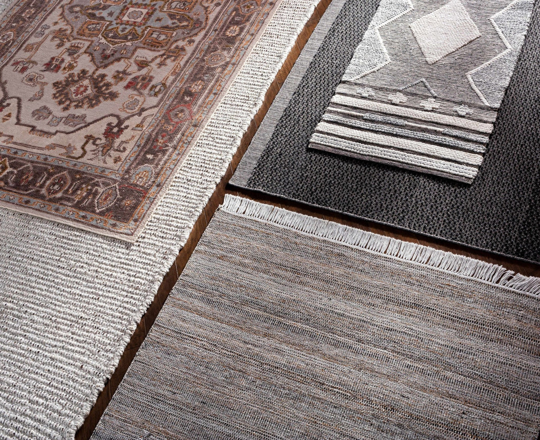 Mcdonald Contemporary Geometrical Gray And Ivory Rug - The Rug Decor