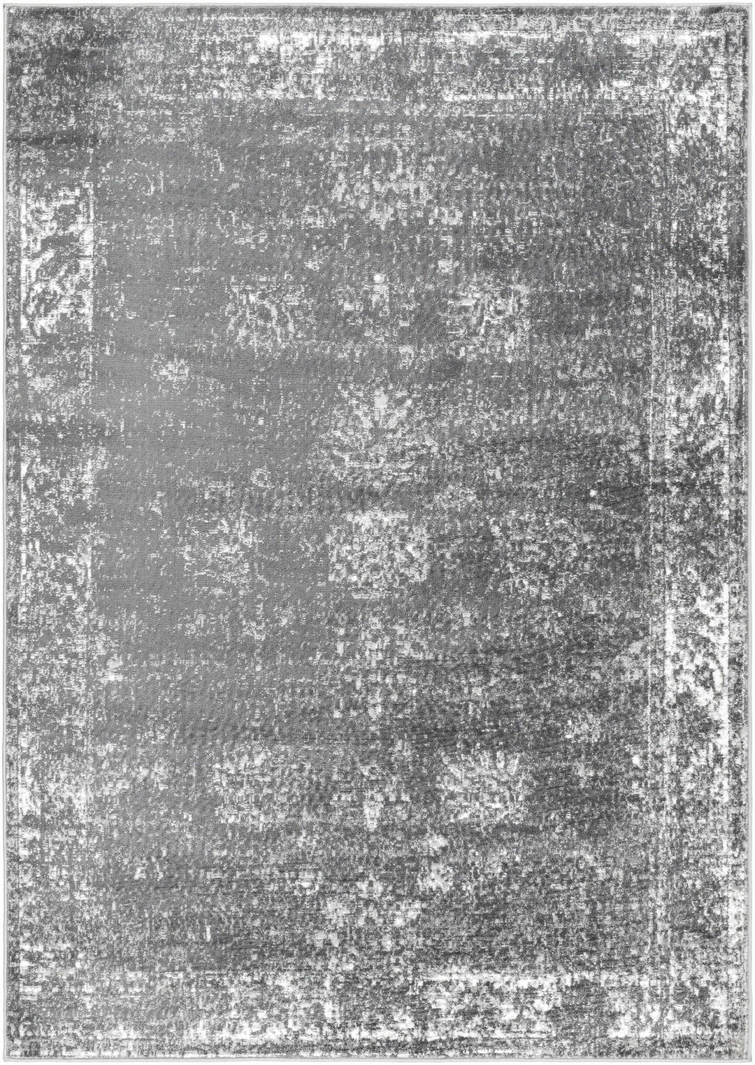 Michi Modern Abstract Design Charcoal And Grey Area Rug