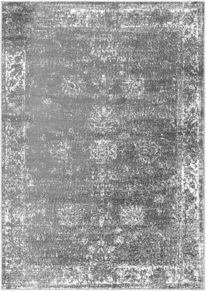 Michi Modern Abstract Design Charcoal And Grey Area Rug