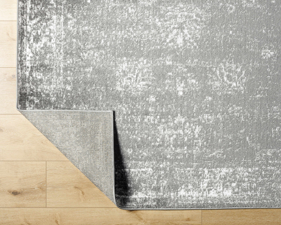 Michi Modern Abstract Design Charcoal And Grey Area Rug