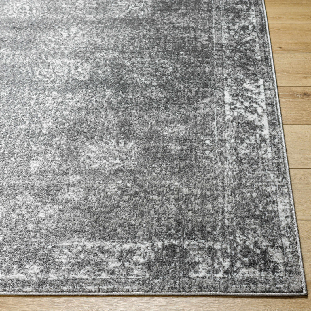 Michi Modern Abstract Design Charcoal And Grey Area Rug