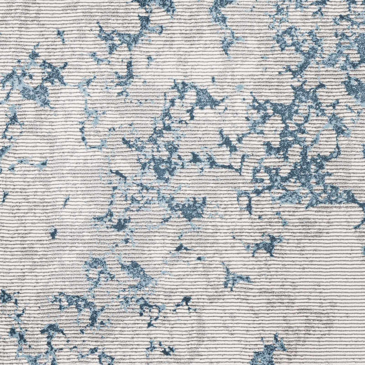 Mechanicsville Blue And Ivory Modern Abstract Design Area Rug