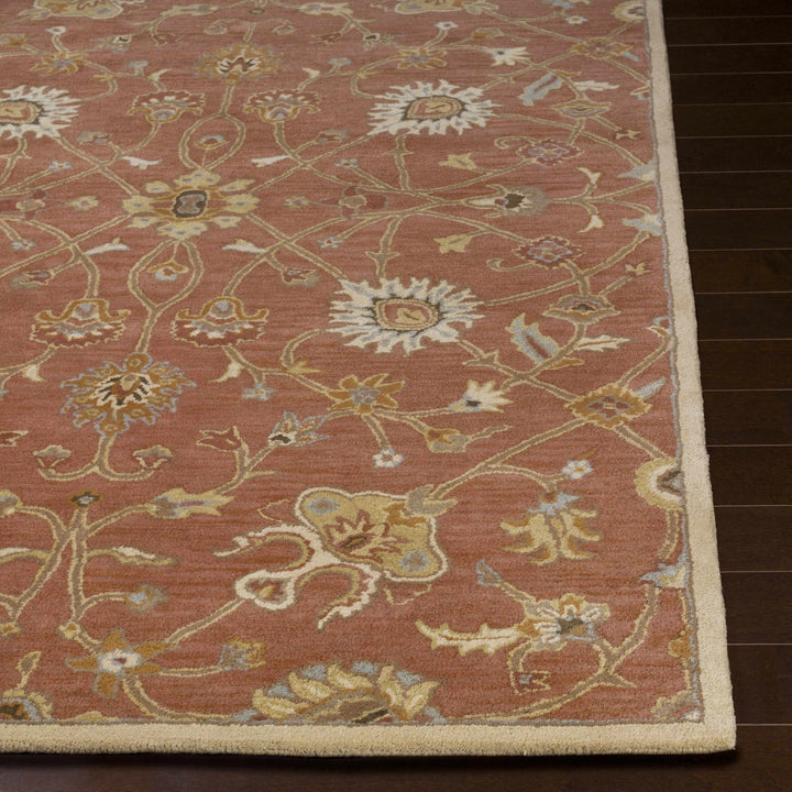 Mckeesport Traditional Persian Design Hand Tufted Rust Wool Rug - The Rug Decor