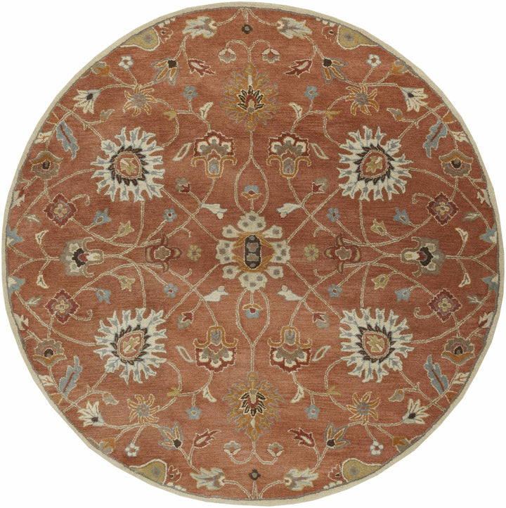 Mckeesport Traditional Persian Design Hand Tufted Rust Wool Rug - The Rug Decor