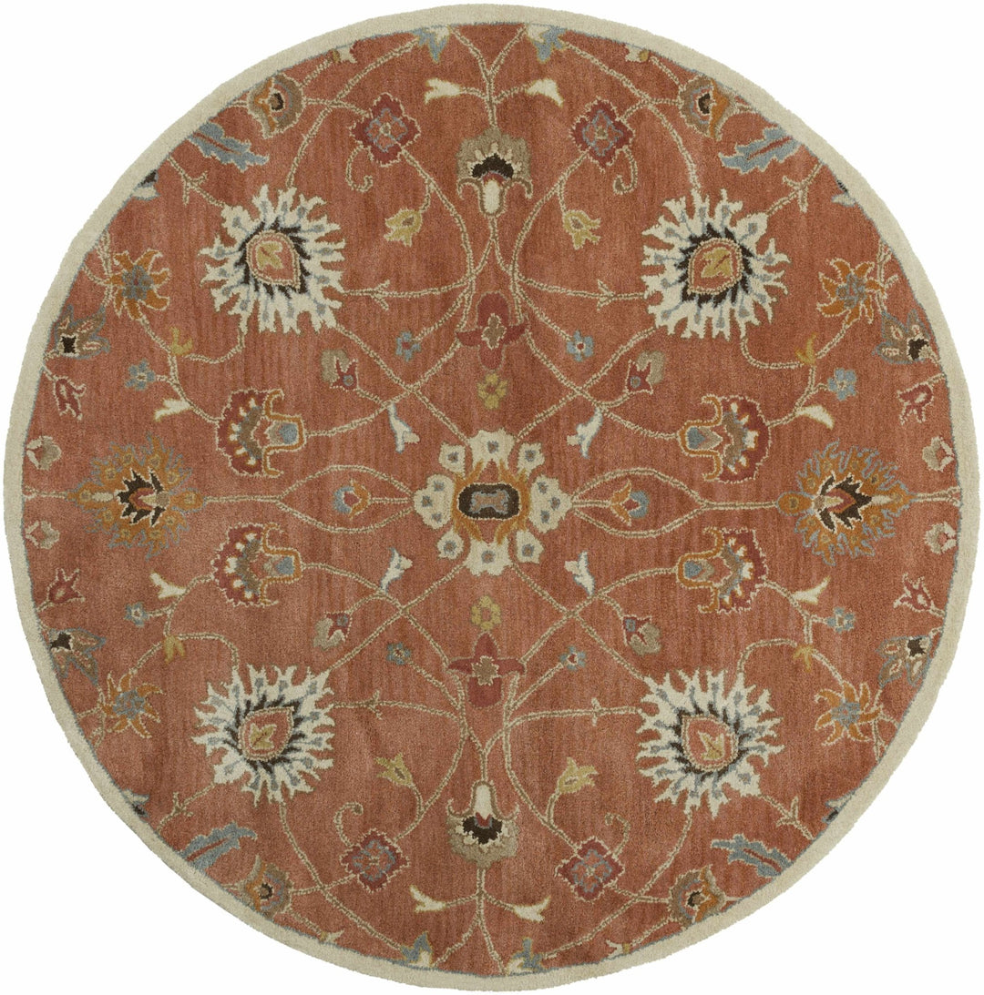 Mckeesport Traditional Persian Design Hand Tufted Rust Wool Rug - The Rug Decor