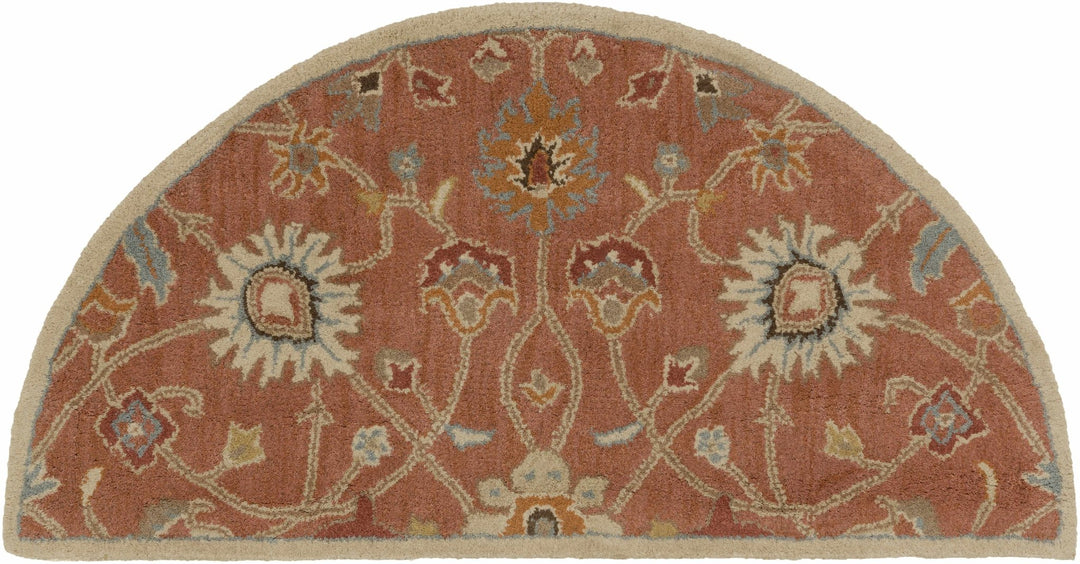 Mckeesport Traditional Persian Design Hand Tufted Rust Wool Rug - The Rug Decor
