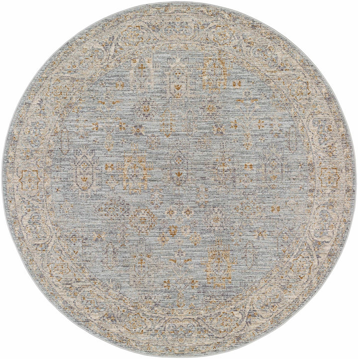 Meer Traditional Oushak Design Beige And Blue Area Rug - The Rug Decor