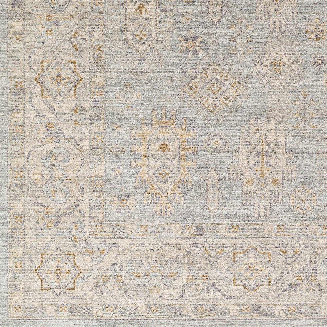 Meer Traditional Oushak Design Beige And Blue Area Rug - The Rug Decor