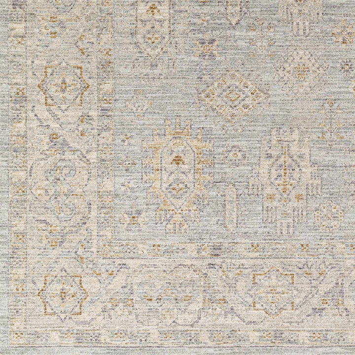 Meer Traditional Oushak Design Beige And Blue Area Rug - The Rug Decor