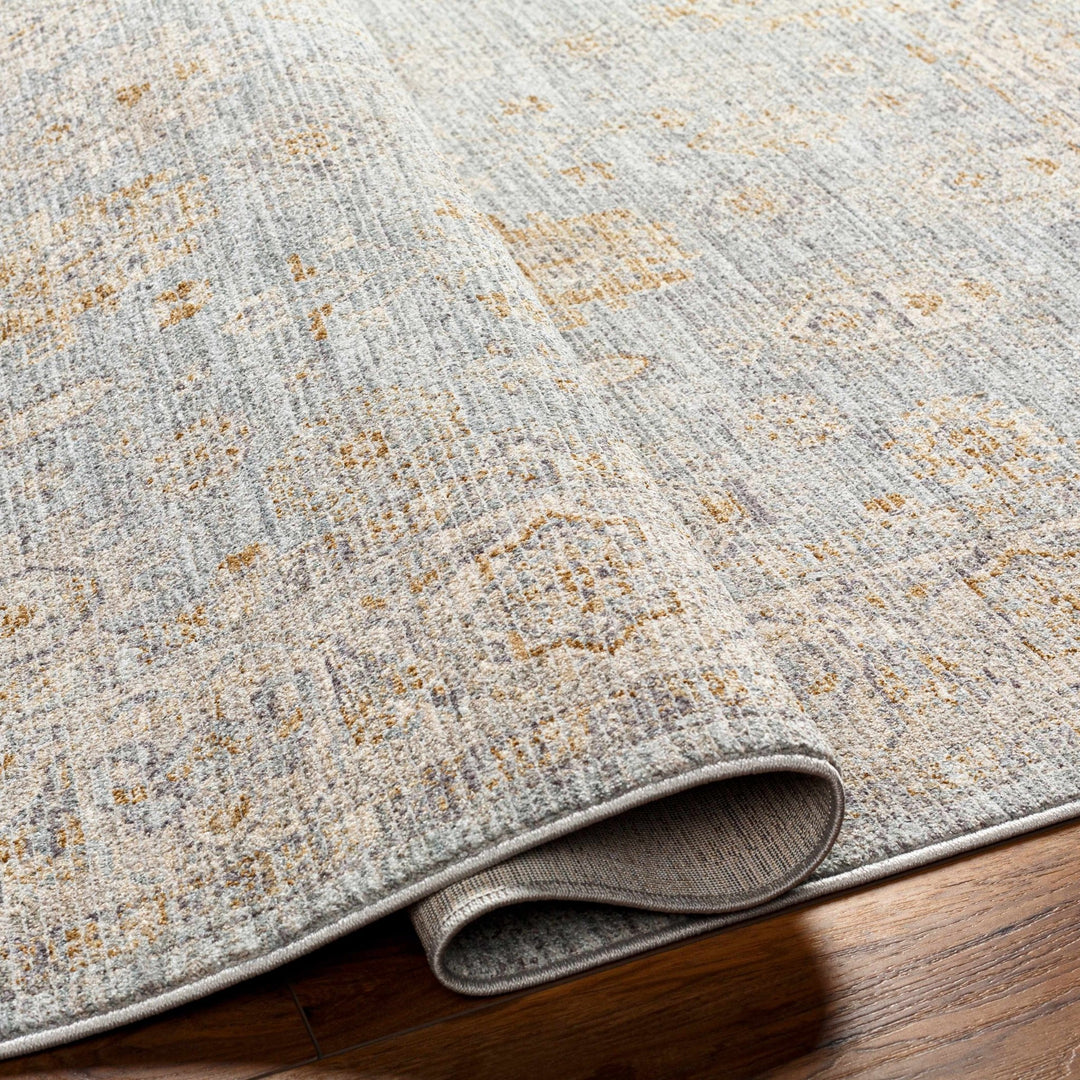 Meer Traditional Oushak Design Beige And Blue Area Rug - The Rug Decor