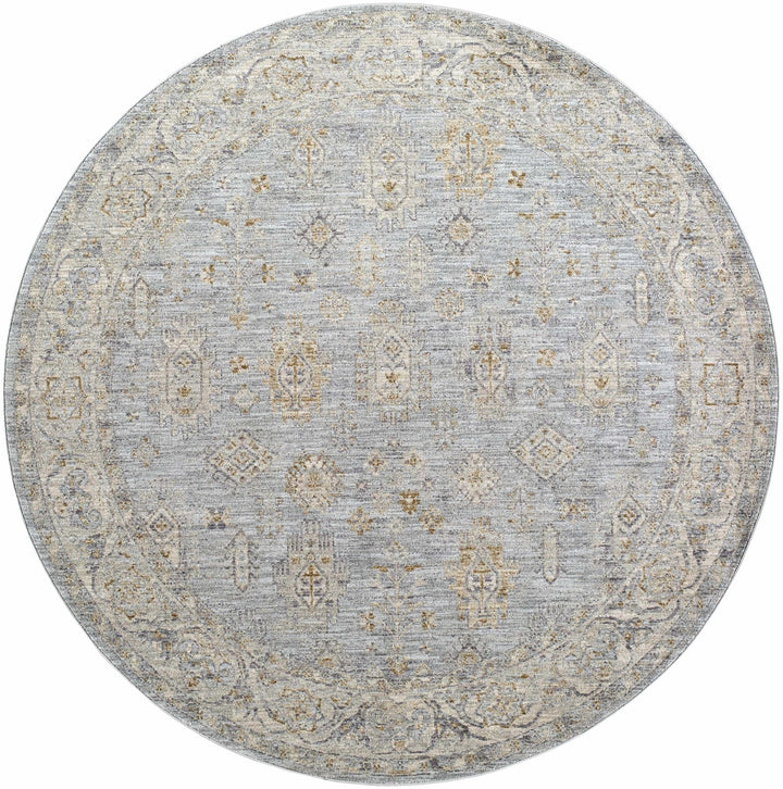 Meer Traditional Oushak Design Beige And Blue Area Rug - The Rug Decor