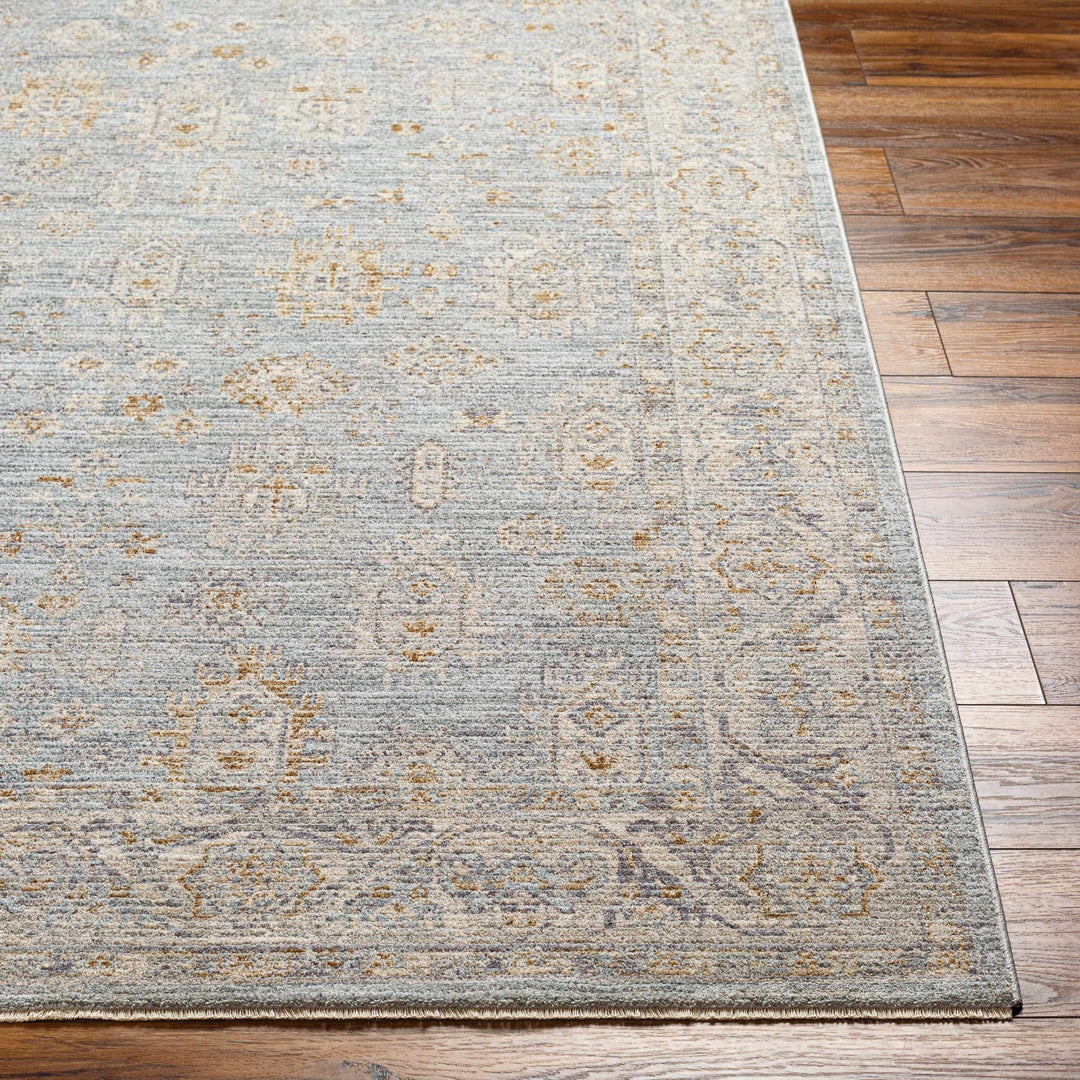 Meer Traditional Oushak Design Beige And Blue Area Rug - The Rug Decor