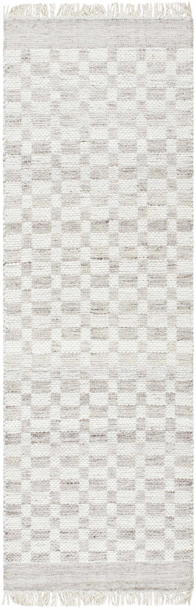 Meira Contemporary Geometrical Gray And Ivory Area Rug - The Rug Decor