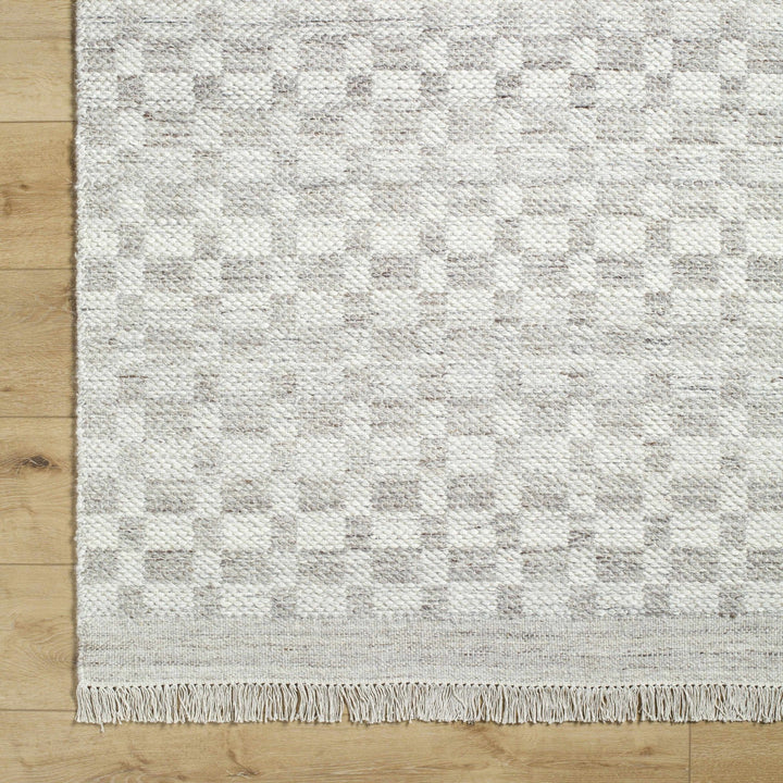 Meira Contemporary Geometrical Gray And Ivory Area Rug - The Rug Decor