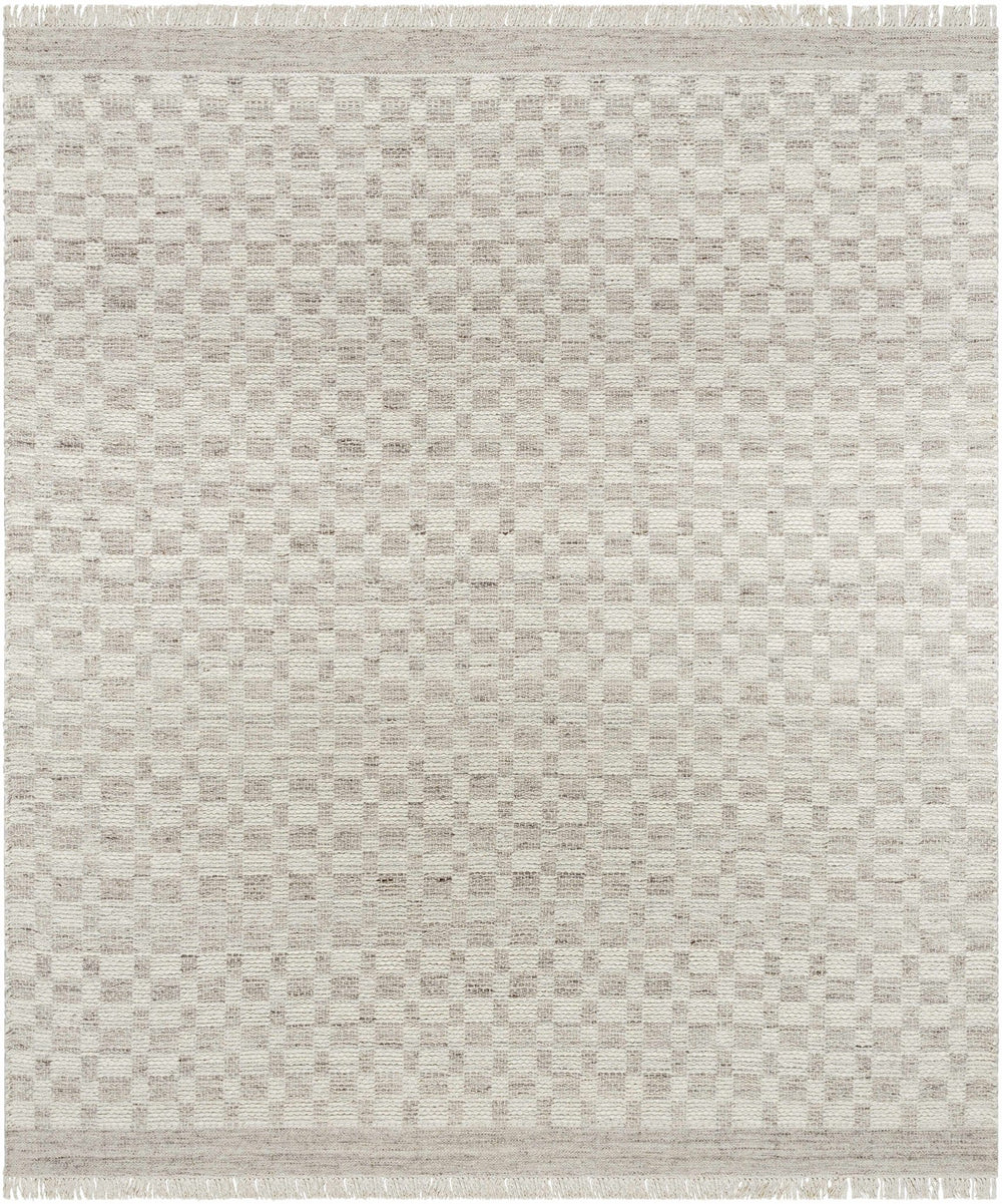 Meira Contemporary Geometrical Gray And Ivory Area Rug - The Rug Decor