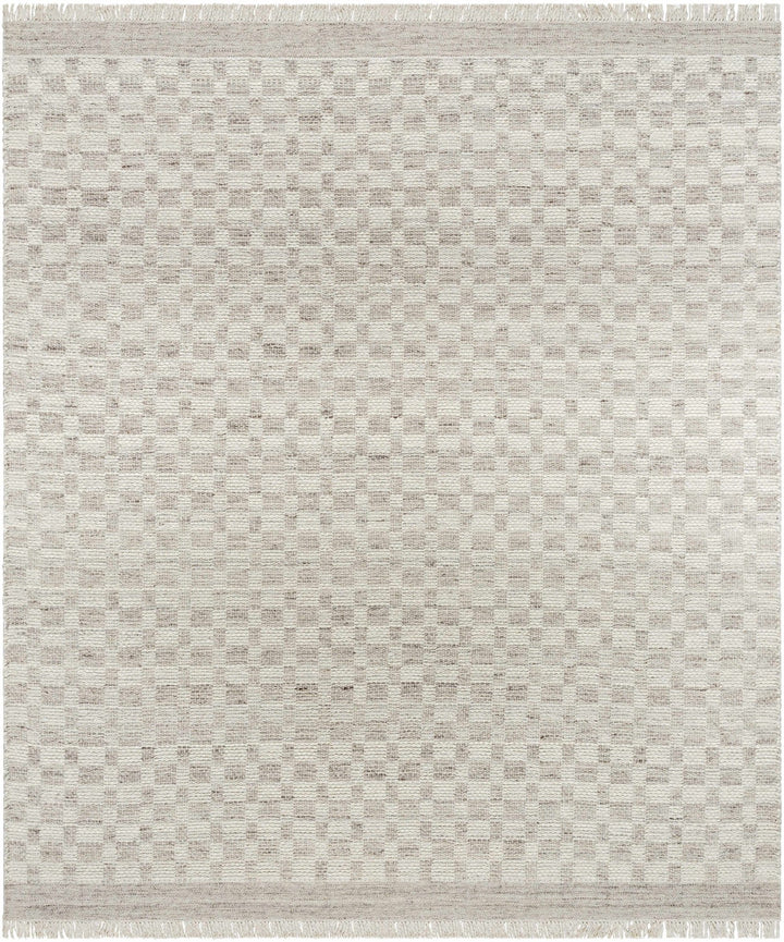 Meira Contemporary Geometrical Gray And Ivory Area Rug - The Rug Decor