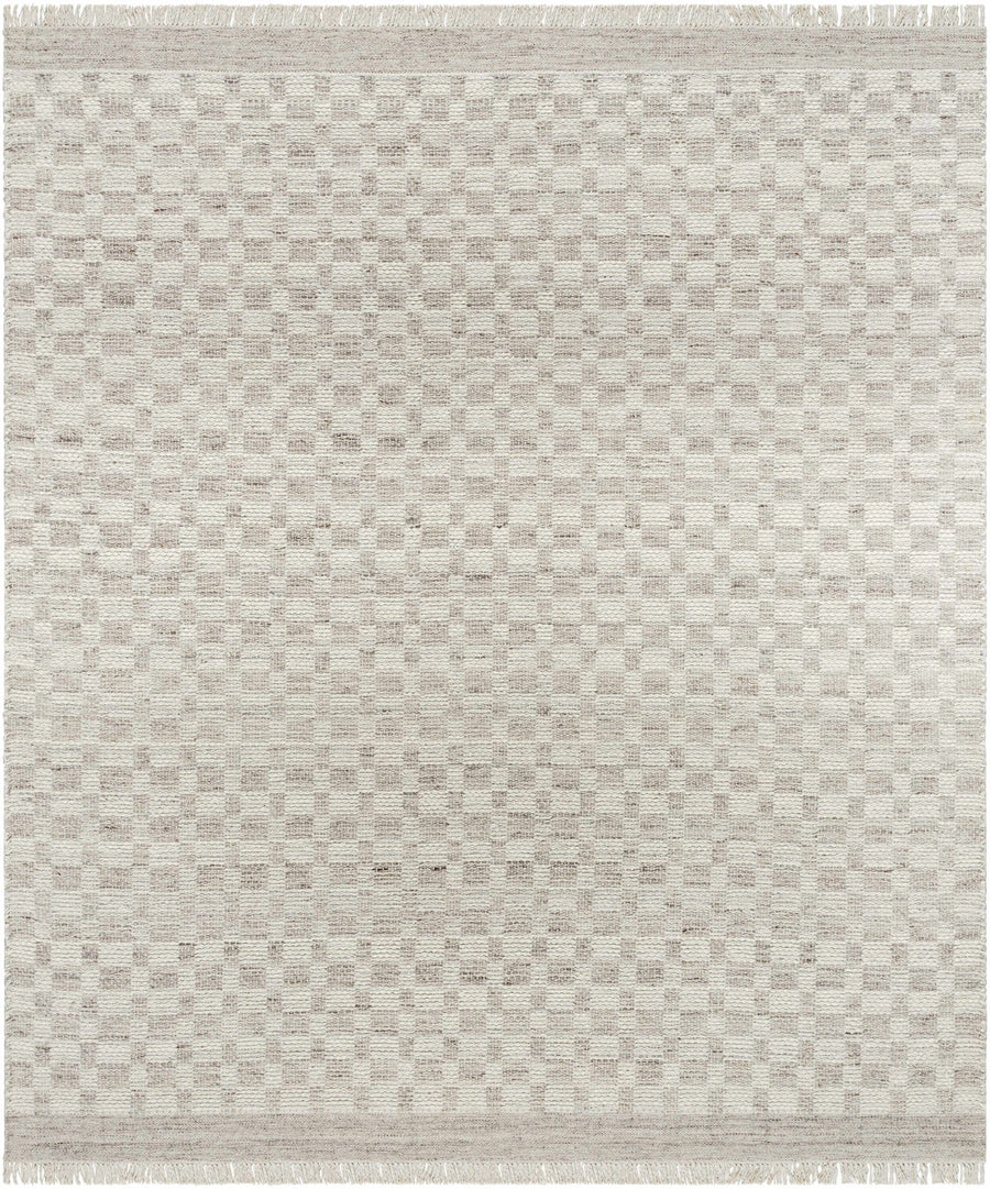 Meira Contemporary Geometrical Gray And Ivory Area Rug - The Rug Decor