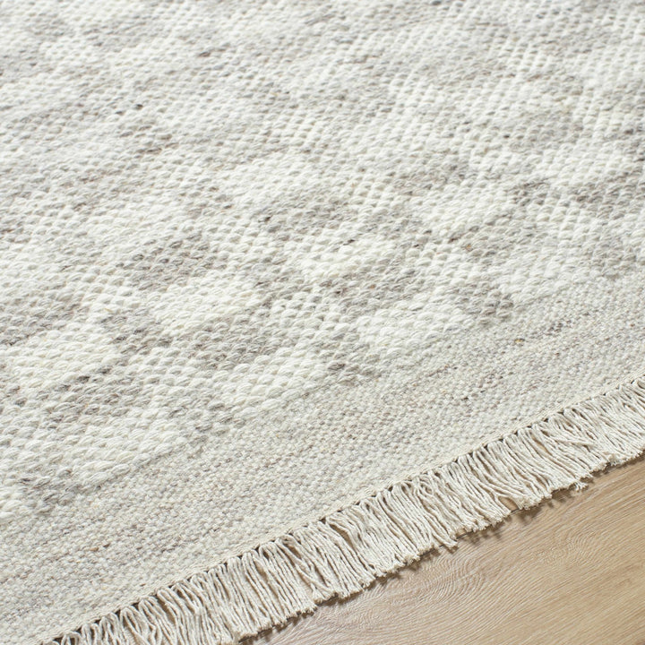 Meira Contemporary Geometrical Gray And Ivory Area Rug - The Rug Decor