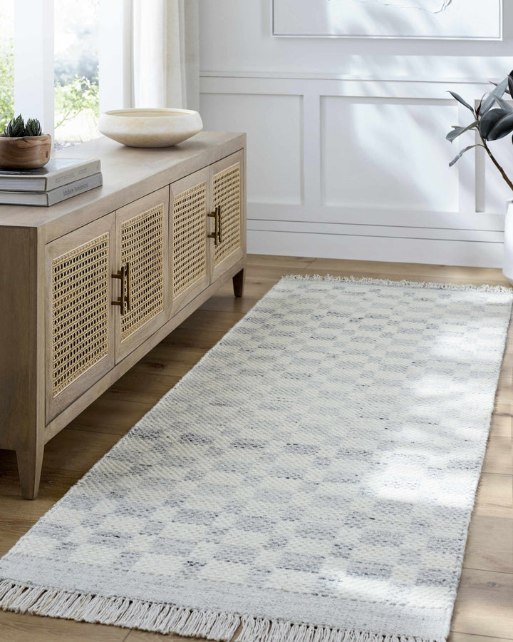 Meira Light Slate Style Hand Woven Wool Rug - The Rug Decor