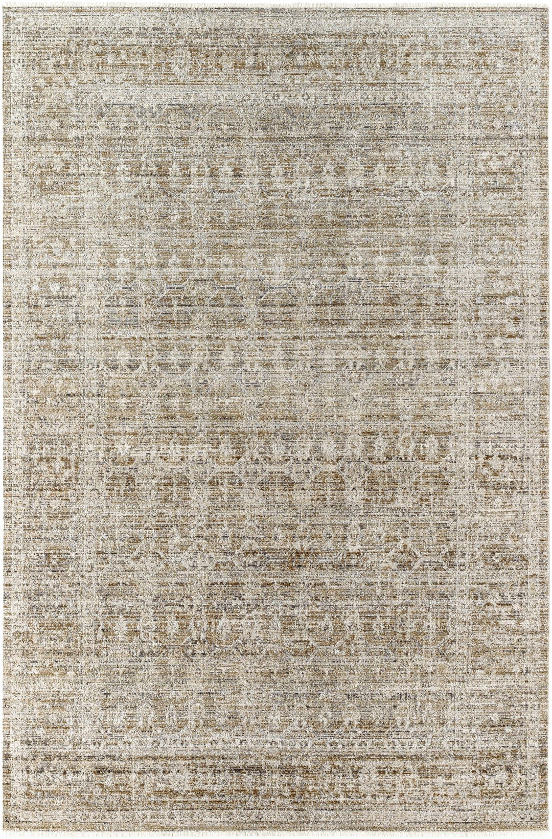 Mekhi Traditional Style Brown Machine Washable Area Rug - The Rug Decor