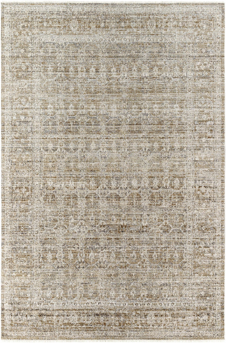 Mekhi Traditional Style Brown Machine Washable Area Rug - The Rug Decor