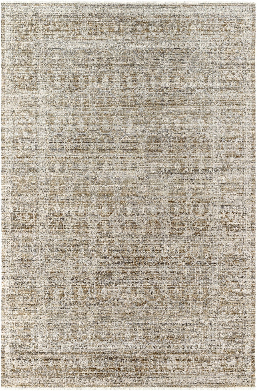 Mekhi Traditional Style Brown Machine Washable Area Rug - The Rug Decor