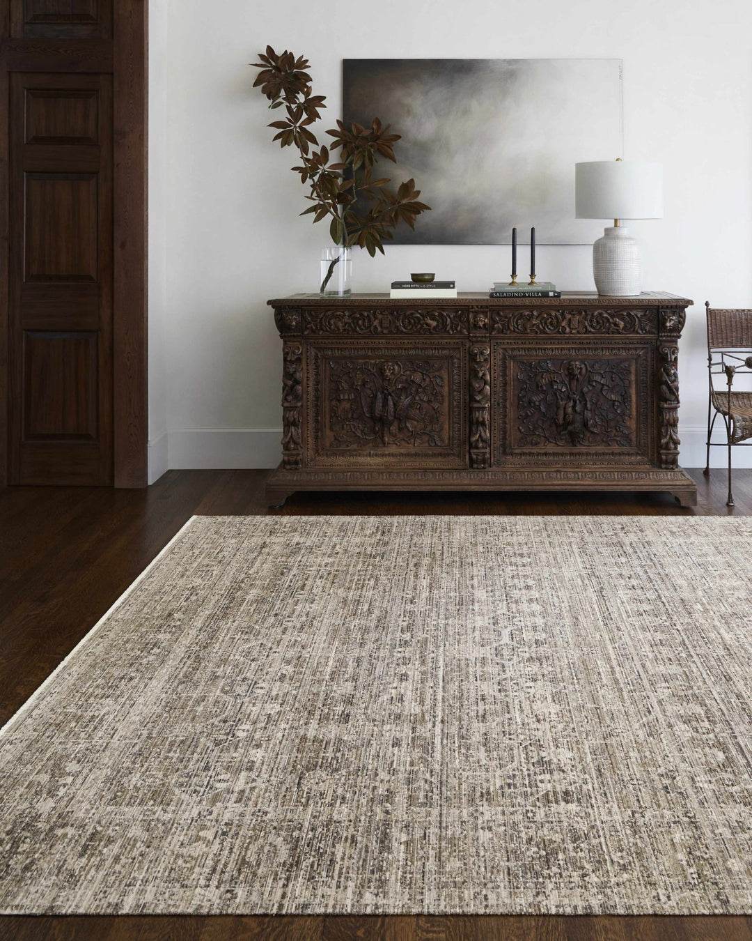 Mekhi Traditional Style Brown Machine Washable Area Rug - The Rug Decor