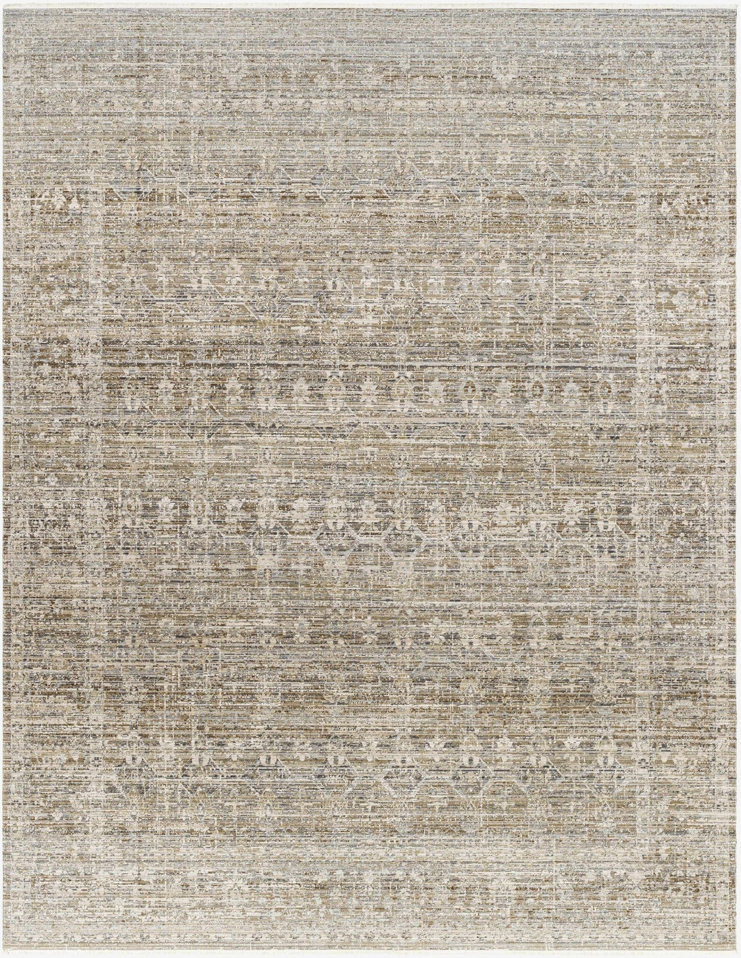 Mekhi Traditional Style Brown Machine Washable Area Rug - The Rug Decor