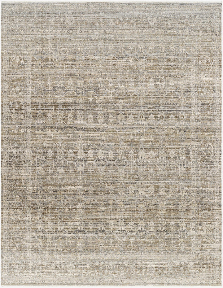 Mekhi Traditional Style Brown Machine Washable Area Rug - The Rug Decor