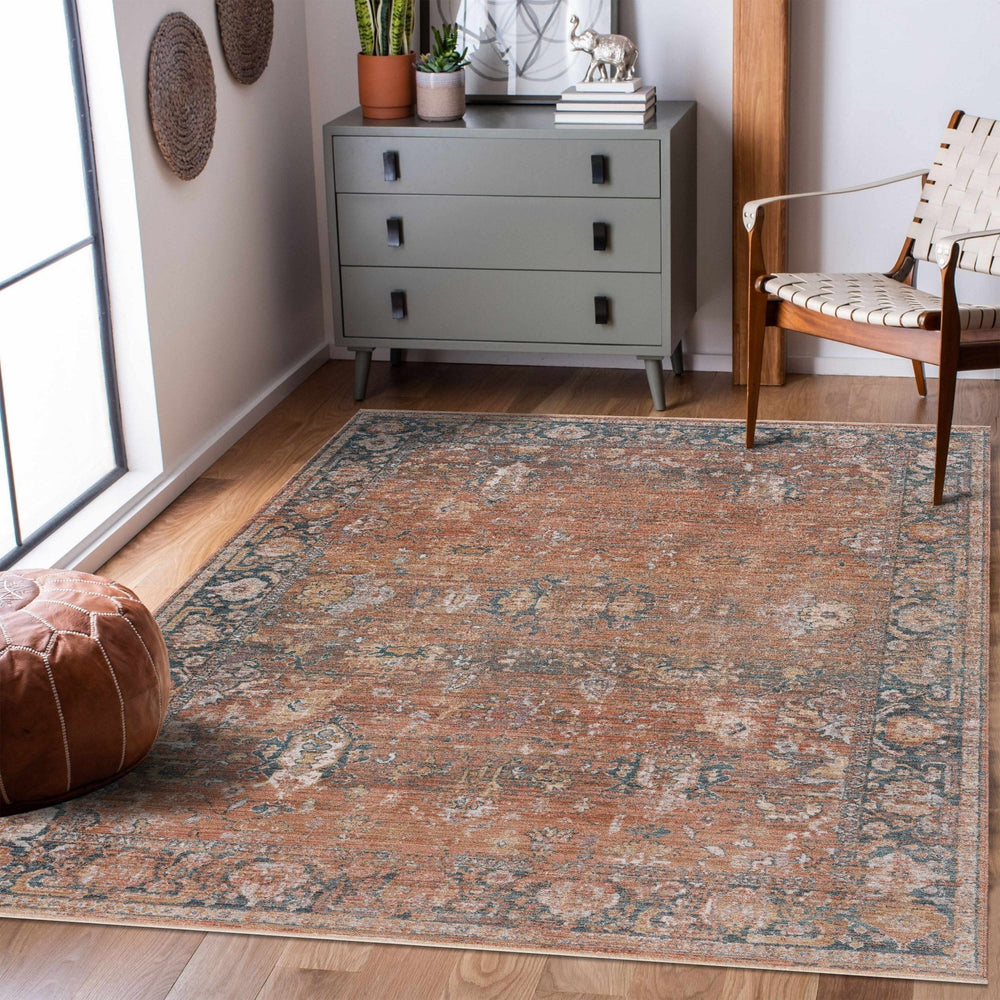 Mele Traditional Style Brown And Gray Area Rug - The Rug Decor