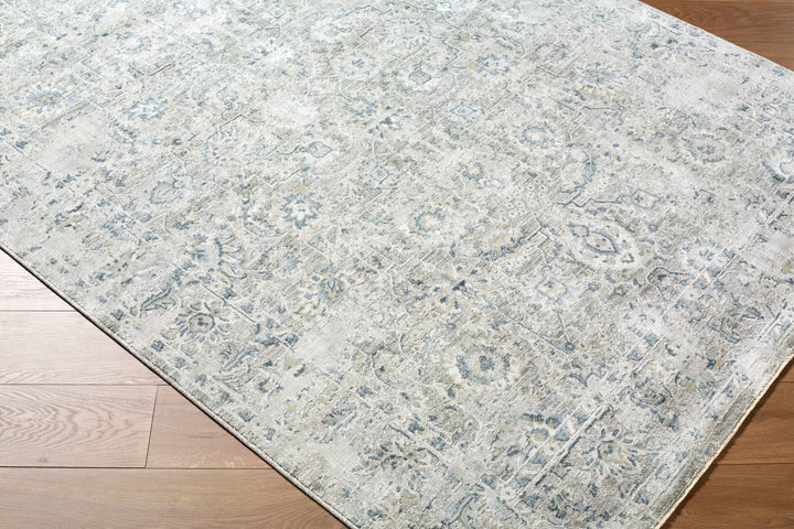 Melianna Gray Traditional Floral Design Area Rug - The Rug Decor