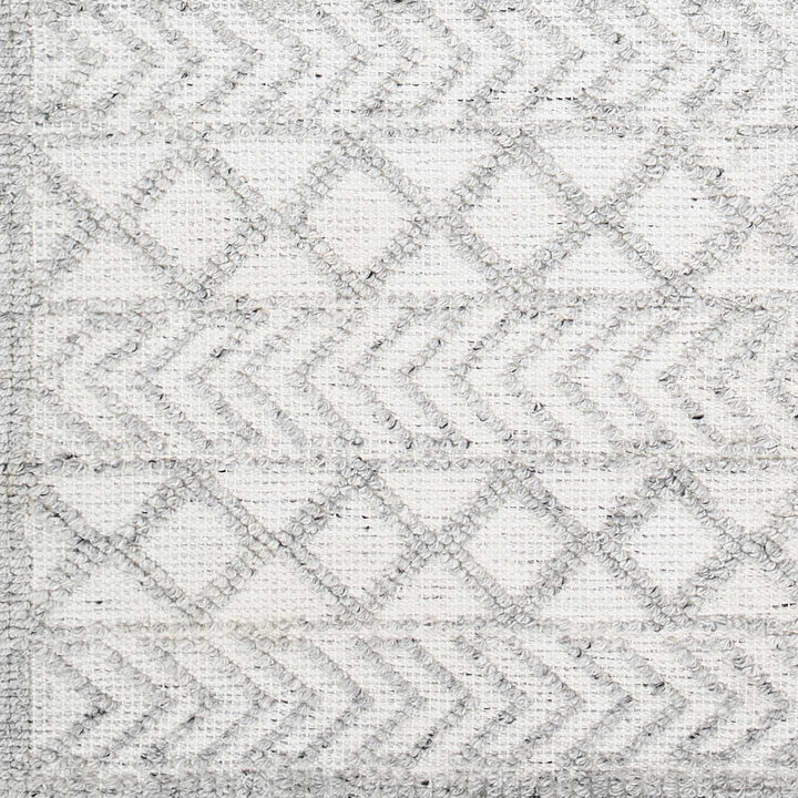 Meng Bohemian Style Ivory And Charcoal Hand Woven Rug - The Rug Decor