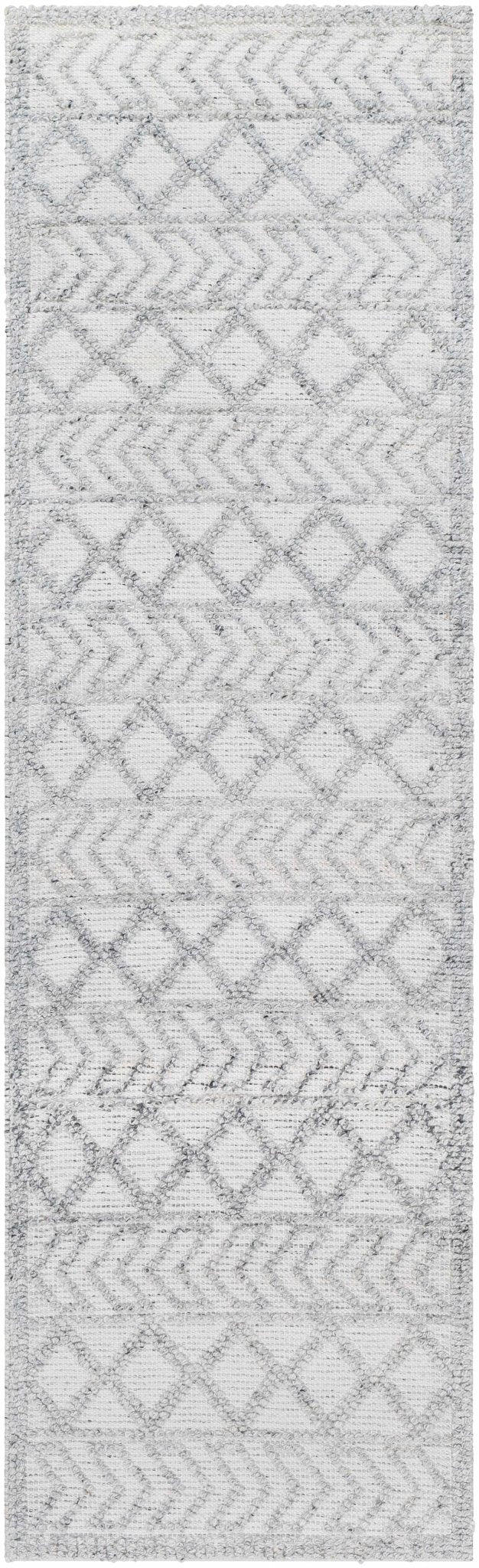 Meng Bohemian Style Ivory And Charcoal Hand Woven Rug - The Rug Decor